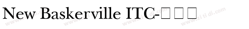 New Baskerville ITC字体转换